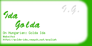 ida golda business card